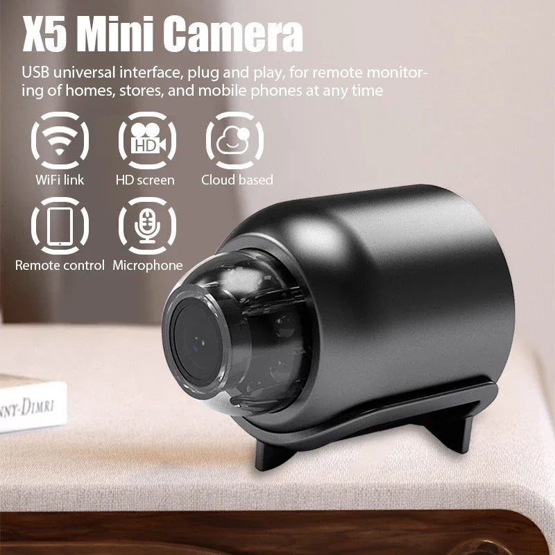 Mini Caméra De Surveillance 1080P Avec Vision Nocturne