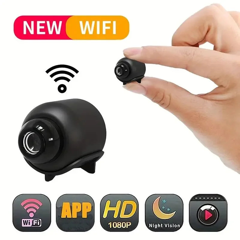 Mini Caméra de Surveillance Wi-Fi 1080P Compacte