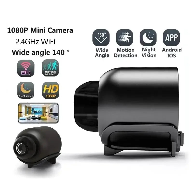 Mini Caméra de Surveillance Wi-Fi 1080P Compacte