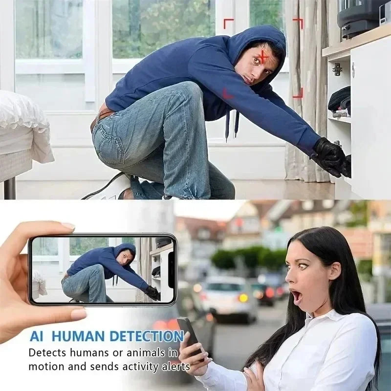 Mini Caméra de Surveillance Wi-Fi 1080P Compacte