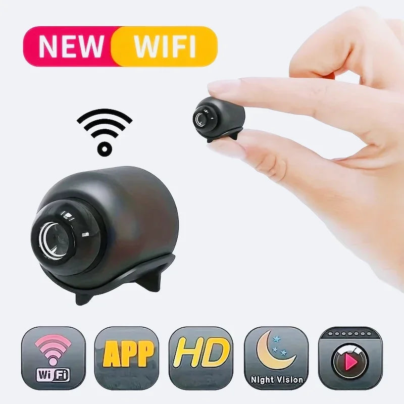 Mini Caméra Wi-Fi 1080P avec Vision Nocturne