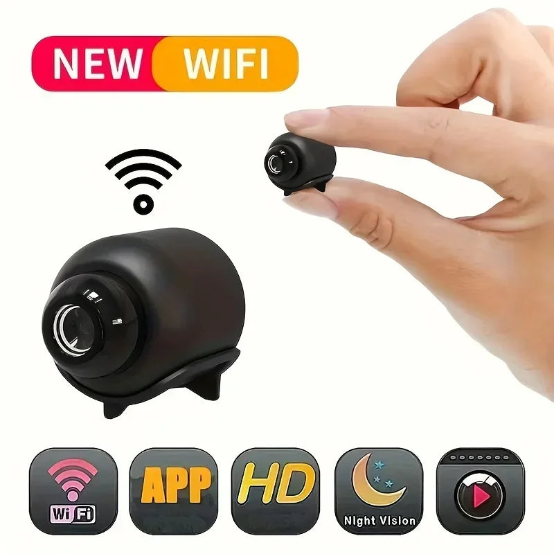 Mini Caméra Wi-Fi 1080P avec Vision Nocturne