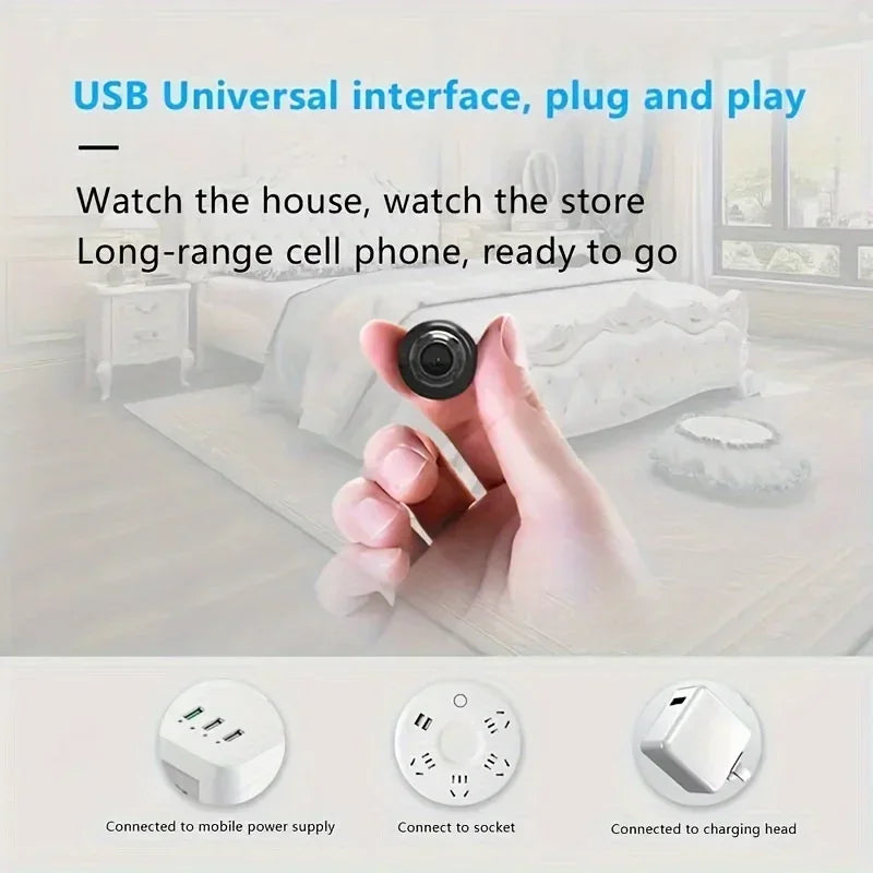Mini Caméra Wi-Fi 1080P avec Vision Nocturne Image