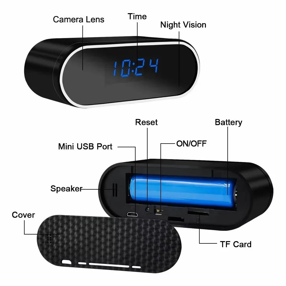 Mini Caméra Wi-Fi 4K Avec Vision Nocturne
