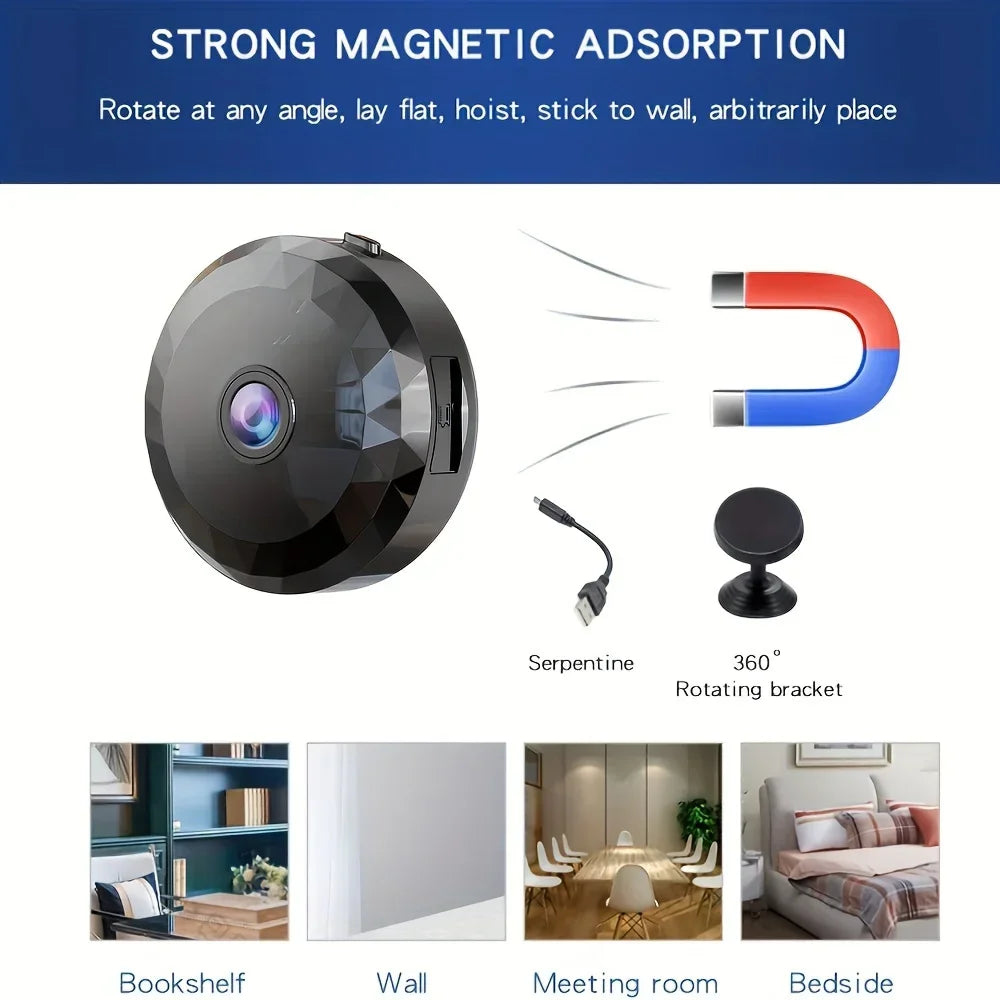 Mini Caméra Wi-Fi De Sécurité Avec Vision Nocturne