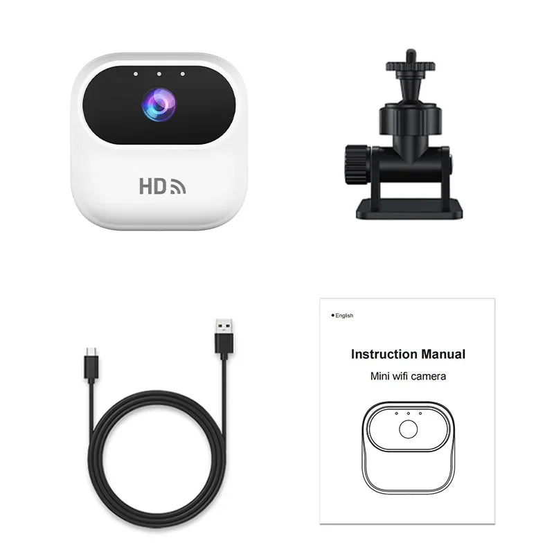 Mini Caméra WiFi 1080P Avec Détection De Mouvement