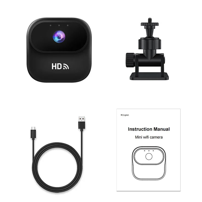 Mini Caméra WiFi 1080P Avec Détection De Mouvement