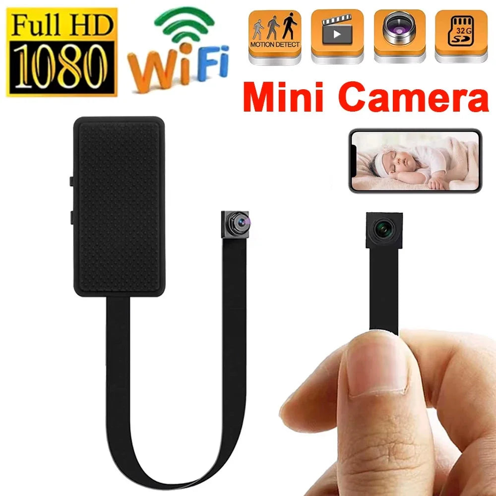 Mini Caméra WiFi 1080P avec Vision à Distance