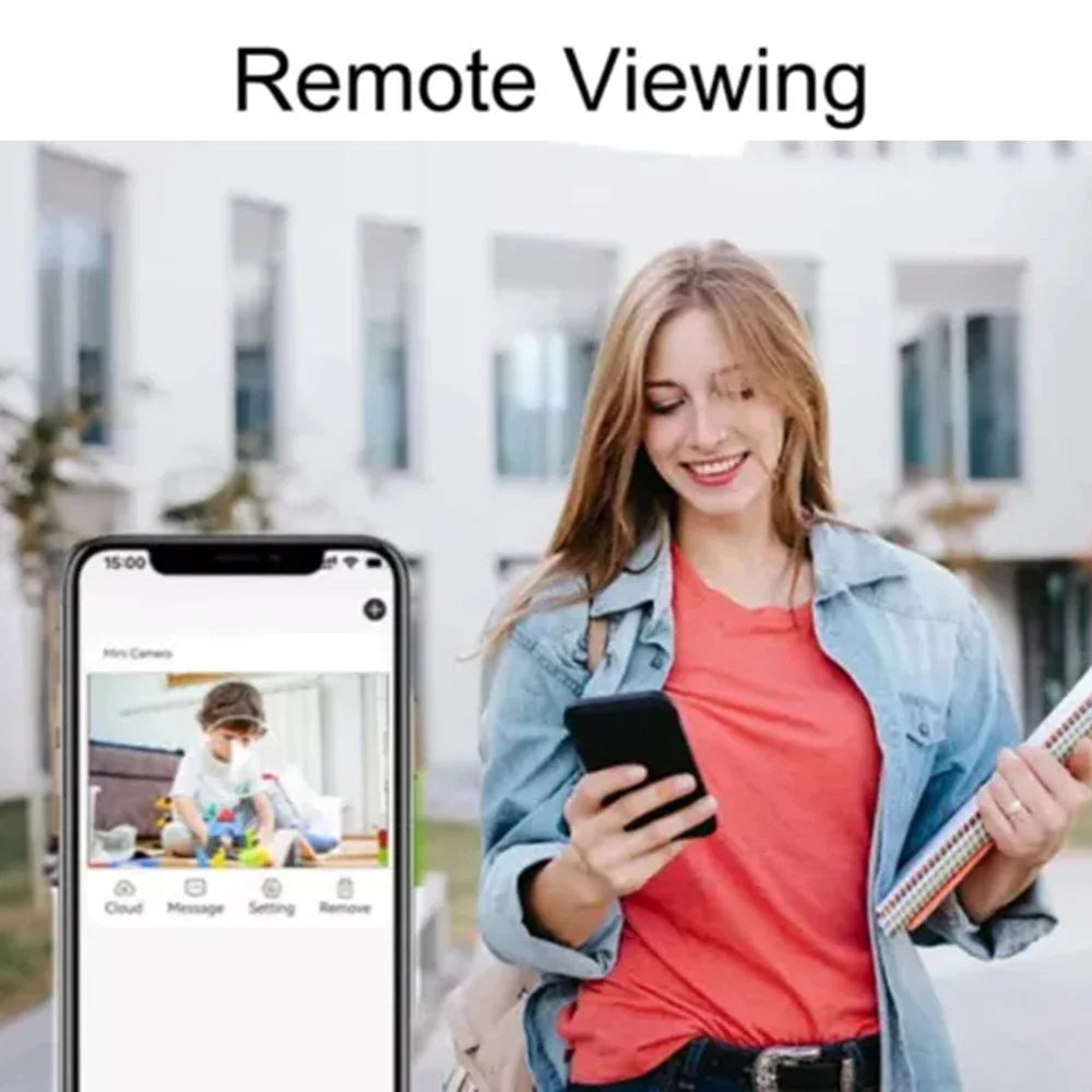 Mini Caméra WiFi 1080P avec Vision à Distance