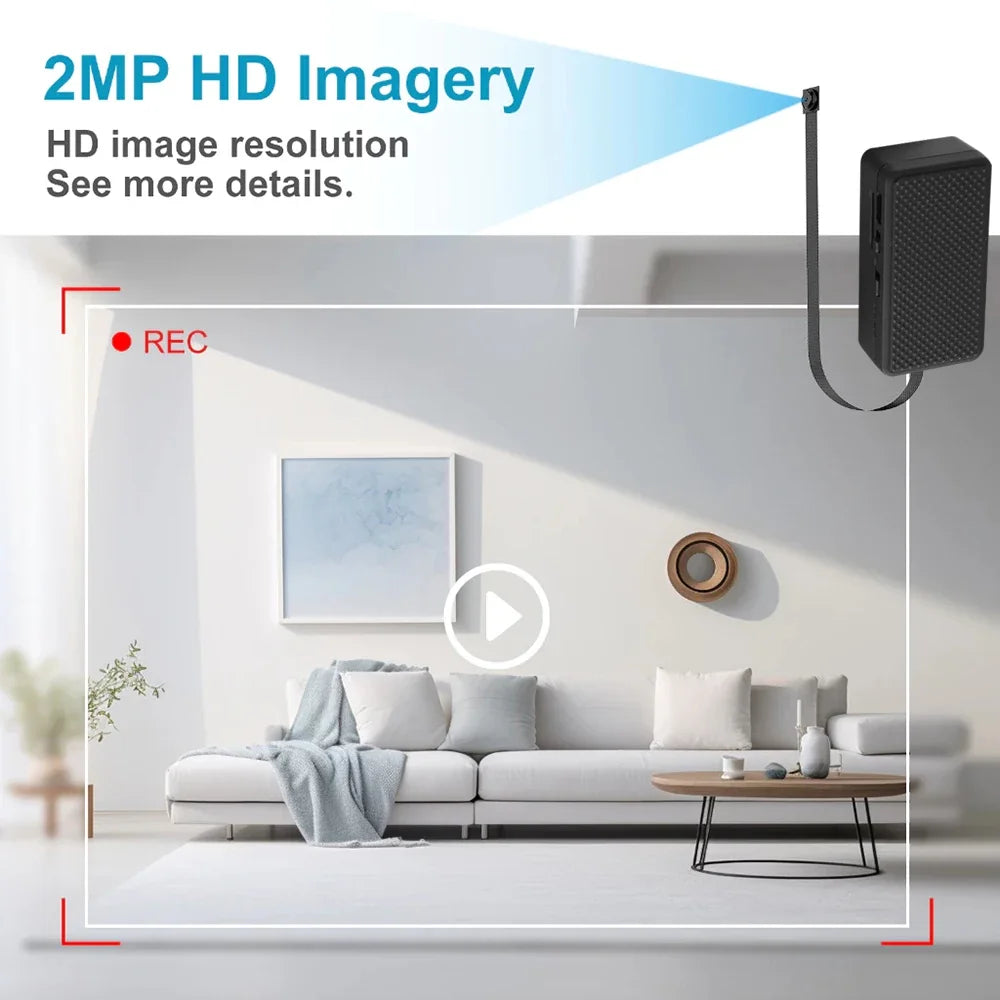 Mini Caméra WiFi 1080P avec Vision à Distance