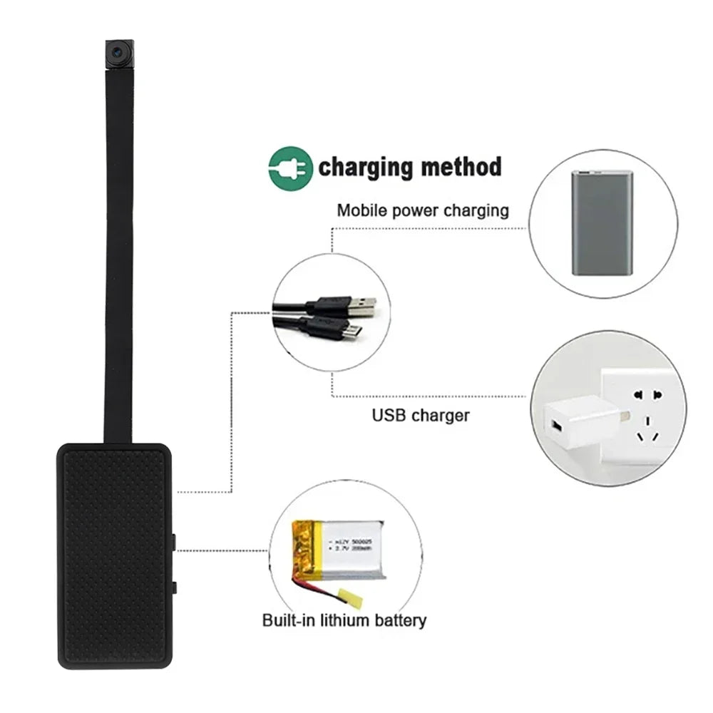 Mini Caméra WiFi 1080P avec Vision à Distance