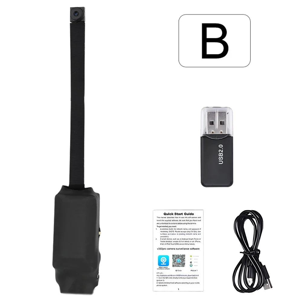 Mini Caméra WiFi 1080P avec Vision à Distance