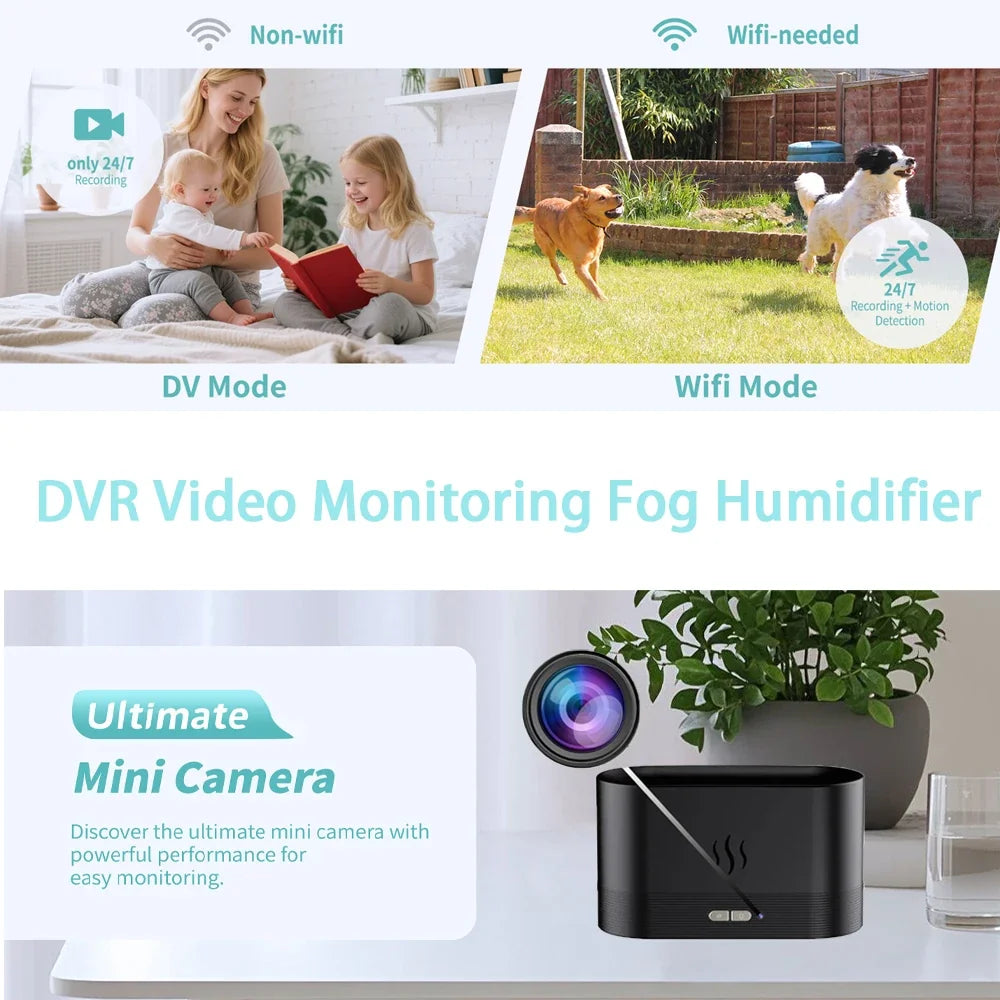 Mini Caméra WiFi 1080P avec Vision Nocturne