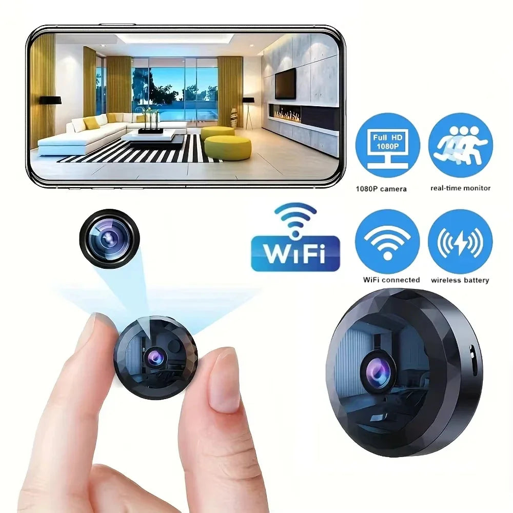 Mini Caméra WiFi 1080P de Surveillance Intérieure