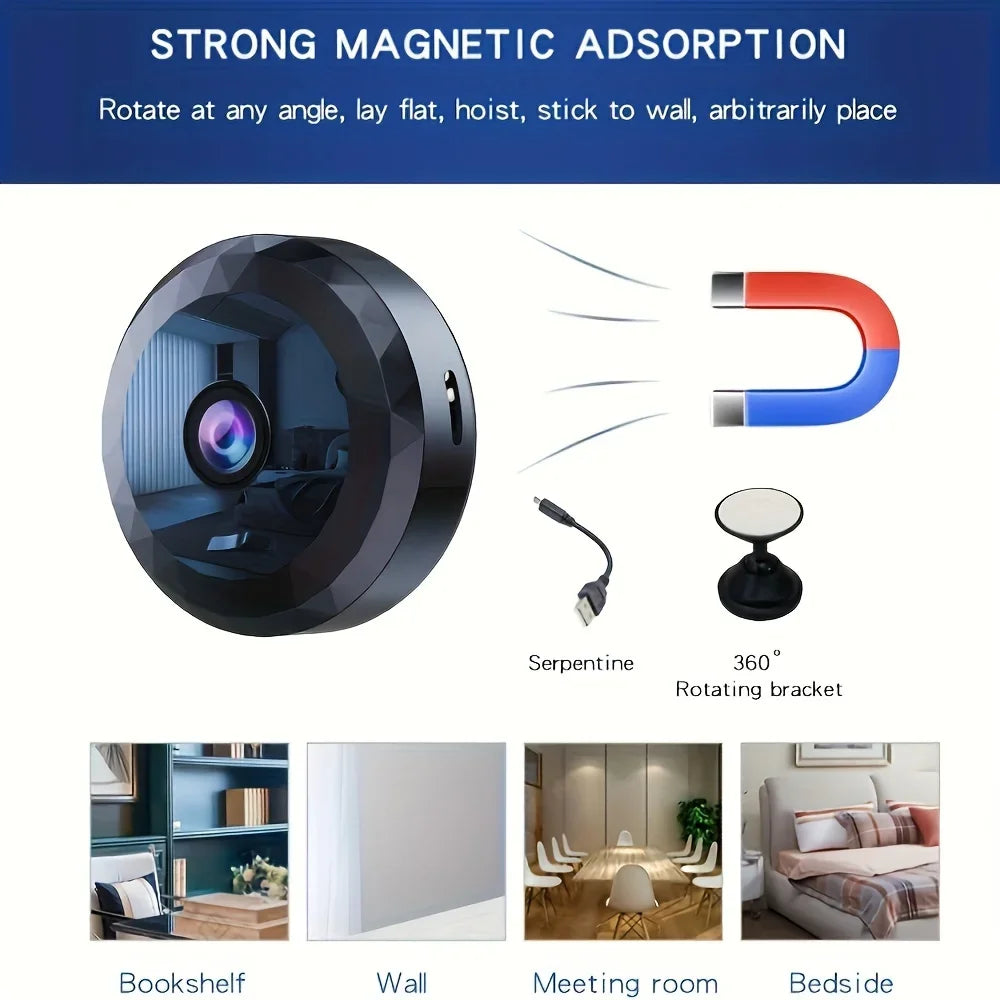 Mini Caméra WiFi 1080P de Surveillance Intérieure