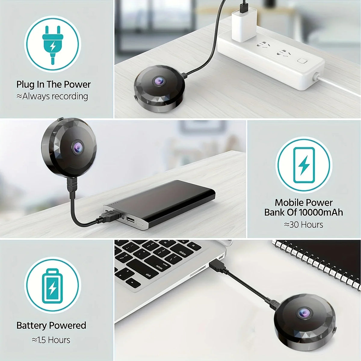 Mini Caméra WiFi 1080P de Surveillance Intérieure