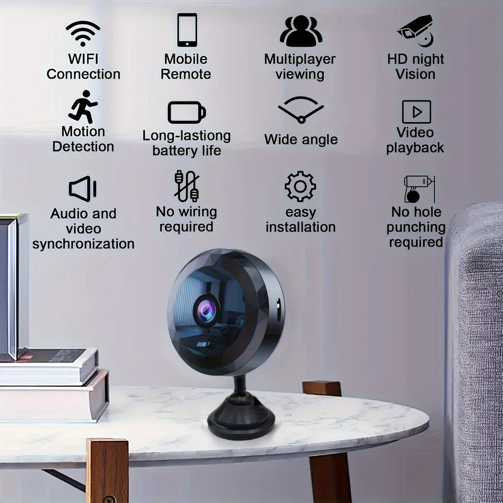 Mini Caméra WiFi 1080P de Surveillance Intérieure
