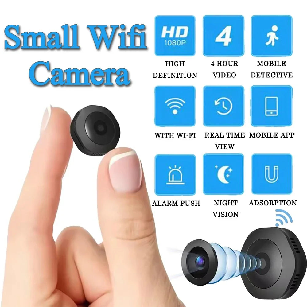 Mini Caméra WiFi 4K Avec Vision Nocturne