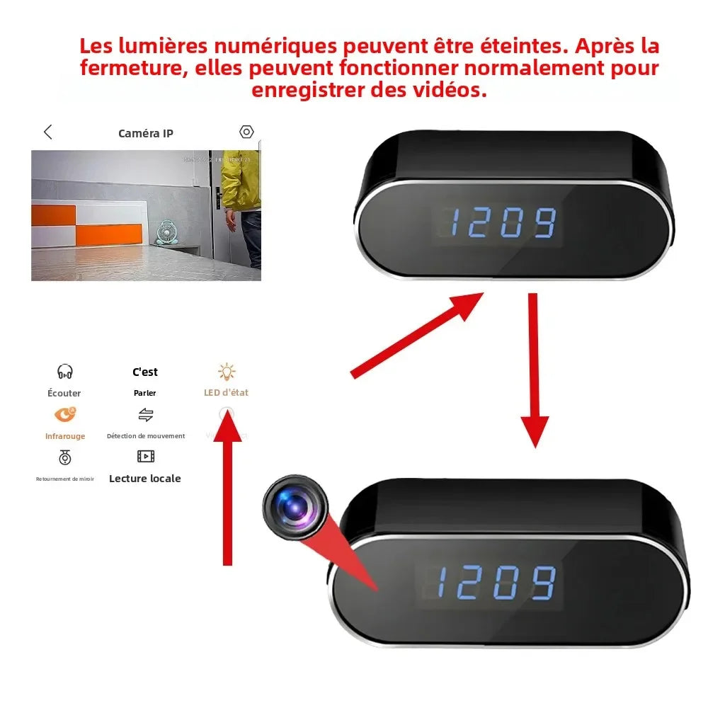 Mini Caméra WiFi 4K avec Vision Nocturne