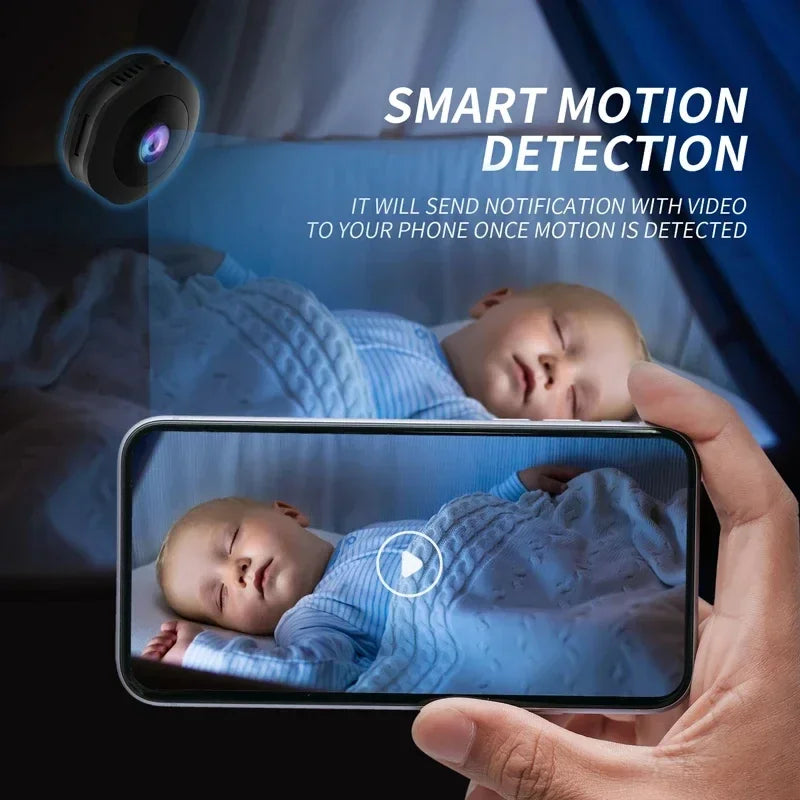 Mini Caméra WiFi 4K Avec Vision Nocturne