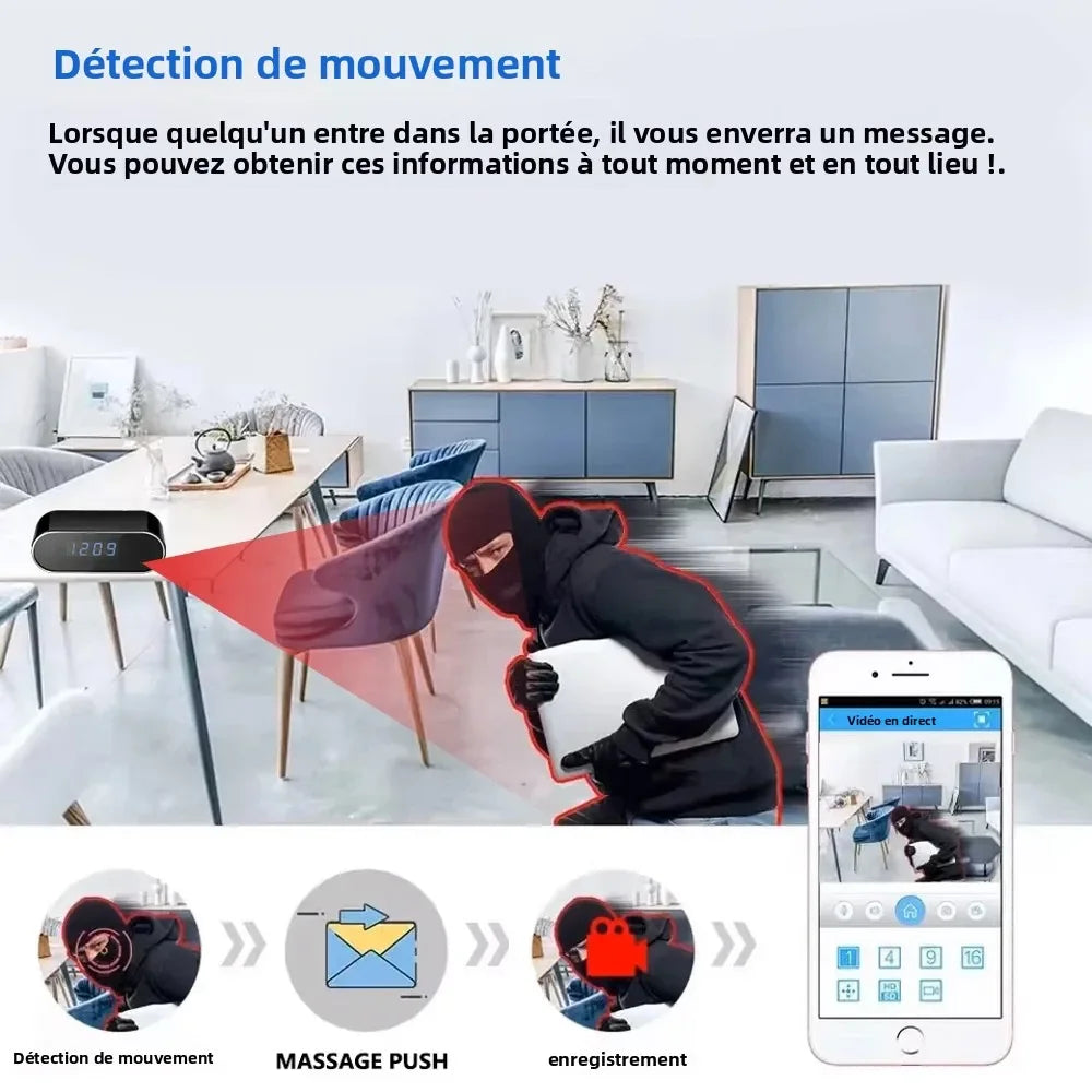 Mini Caméra WiFi 4K avec Vision Nocturne
