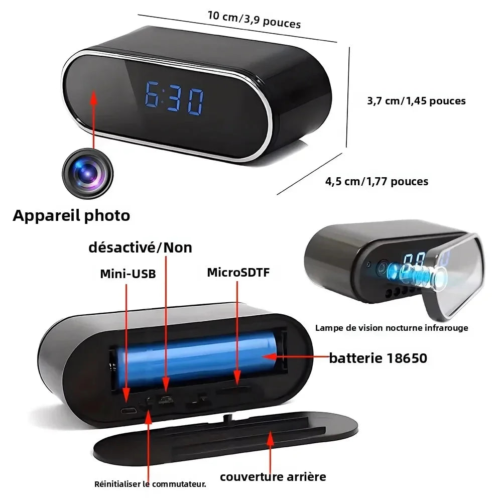 Mini Caméra WiFi 4K avec Vision Nocturne