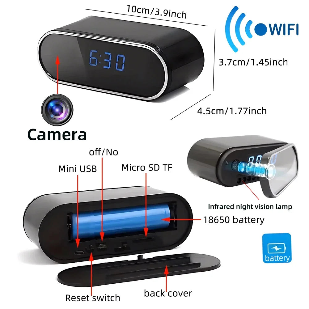 Mini Caméra WiFi 4K Avec Vision Nocturne