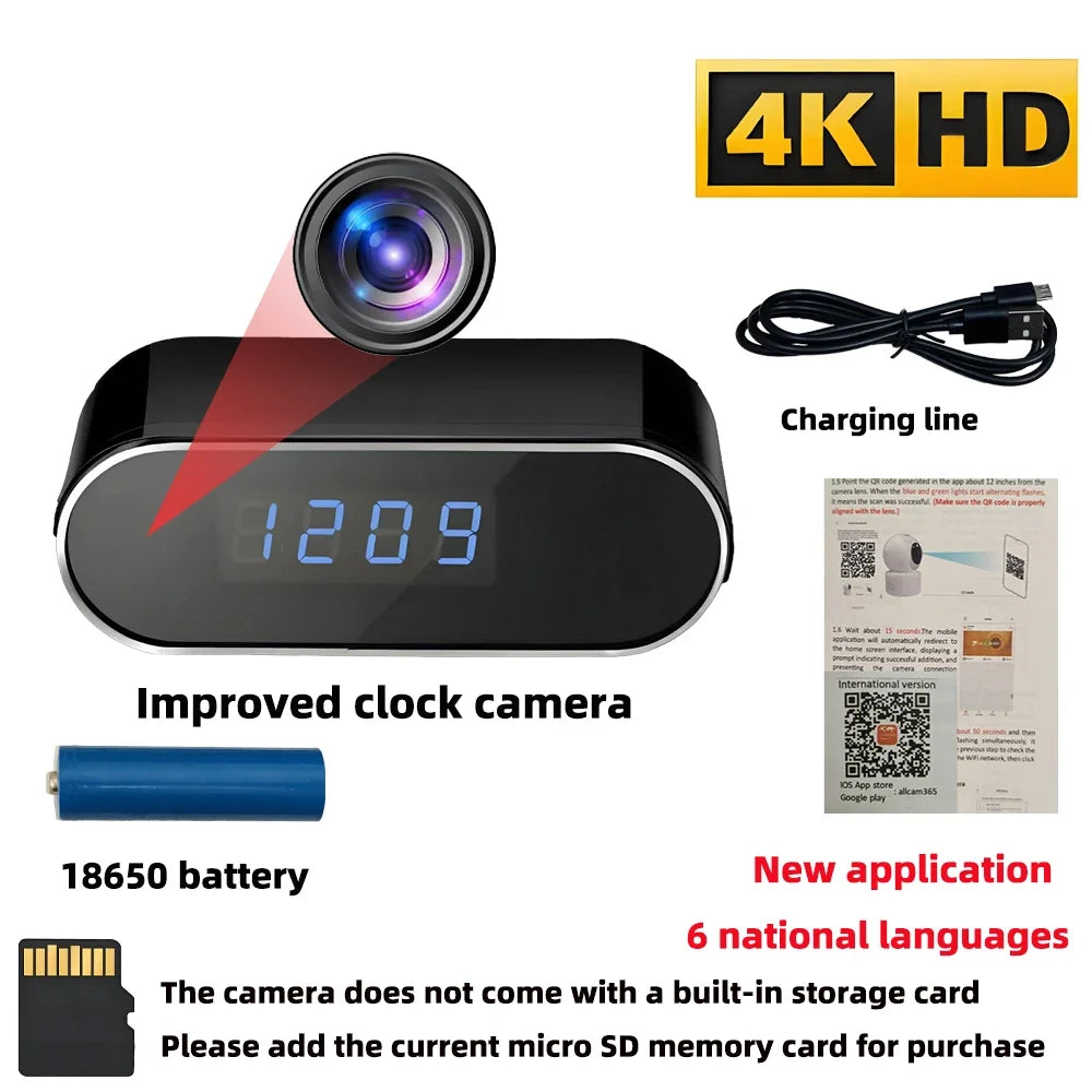 Mini Caméra WiFi 4K avec Vision Nocturne