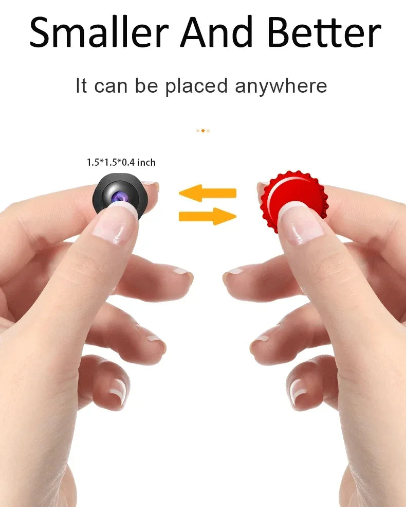 Mini Caméra WiFi 4K Avec Vision Nocturne