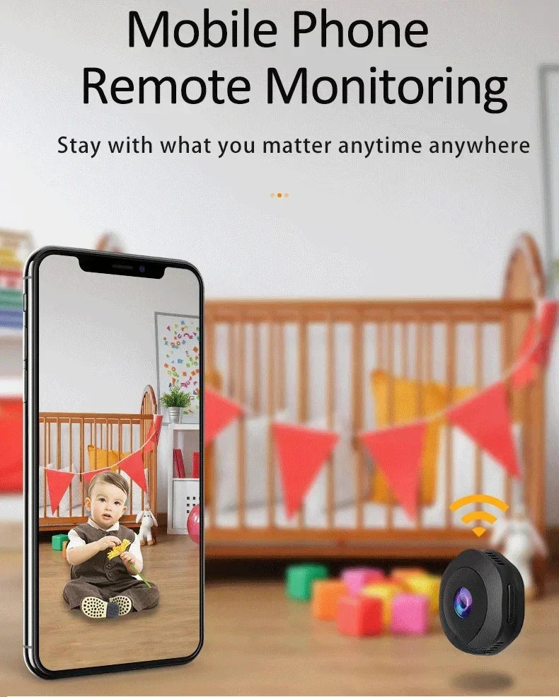 Mini Caméra WiFi 4K Avec Vision Nocturne