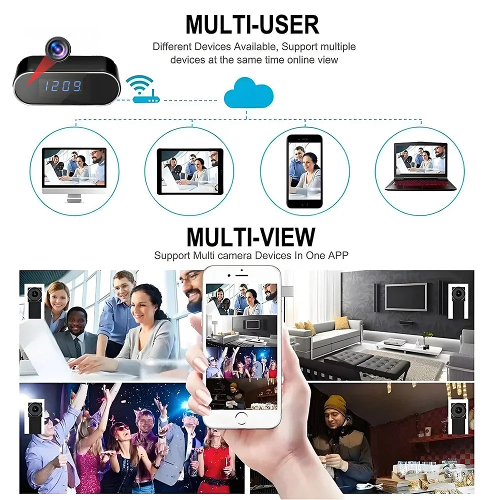 Mini Caméra WiFi 4K avec Vision Nocturne