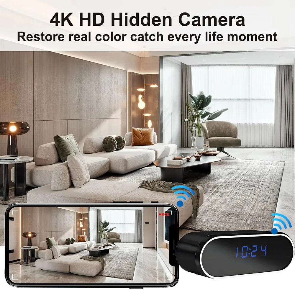 Mini Caméra WiFi 4K Avec Vision Nocturne