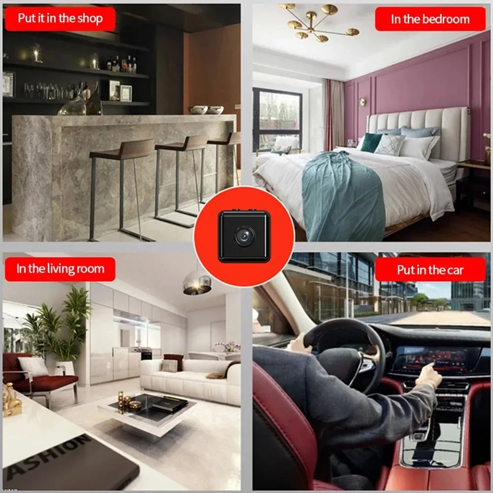 Mini Caméra WiFi 4K de Surveillance avec Vision Nocturne