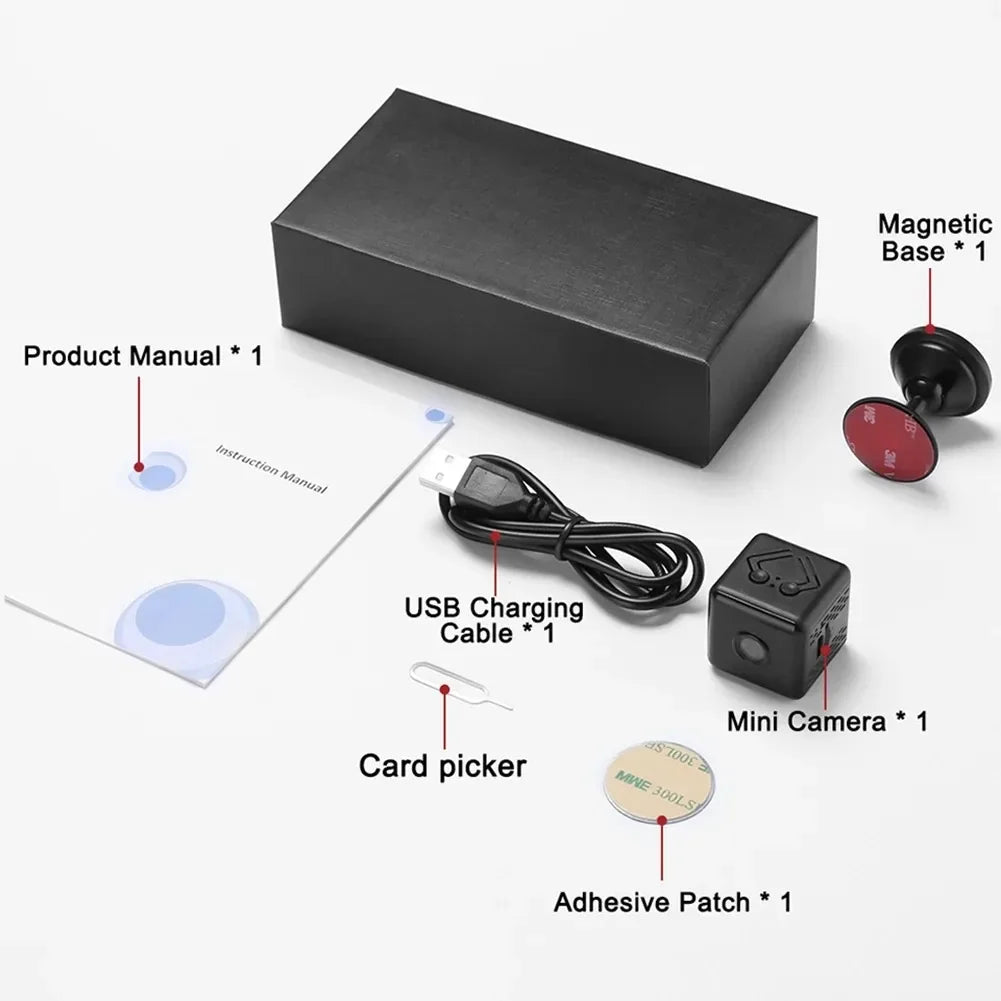 Mini Caméra WiFi 4K de Surveillance avec Vision Nocturne
