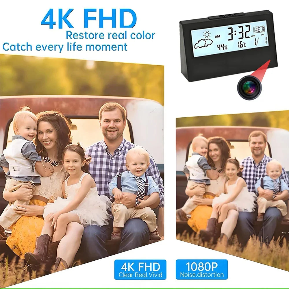 Mini Caméra WiFi 4K de Surveillance Discrète