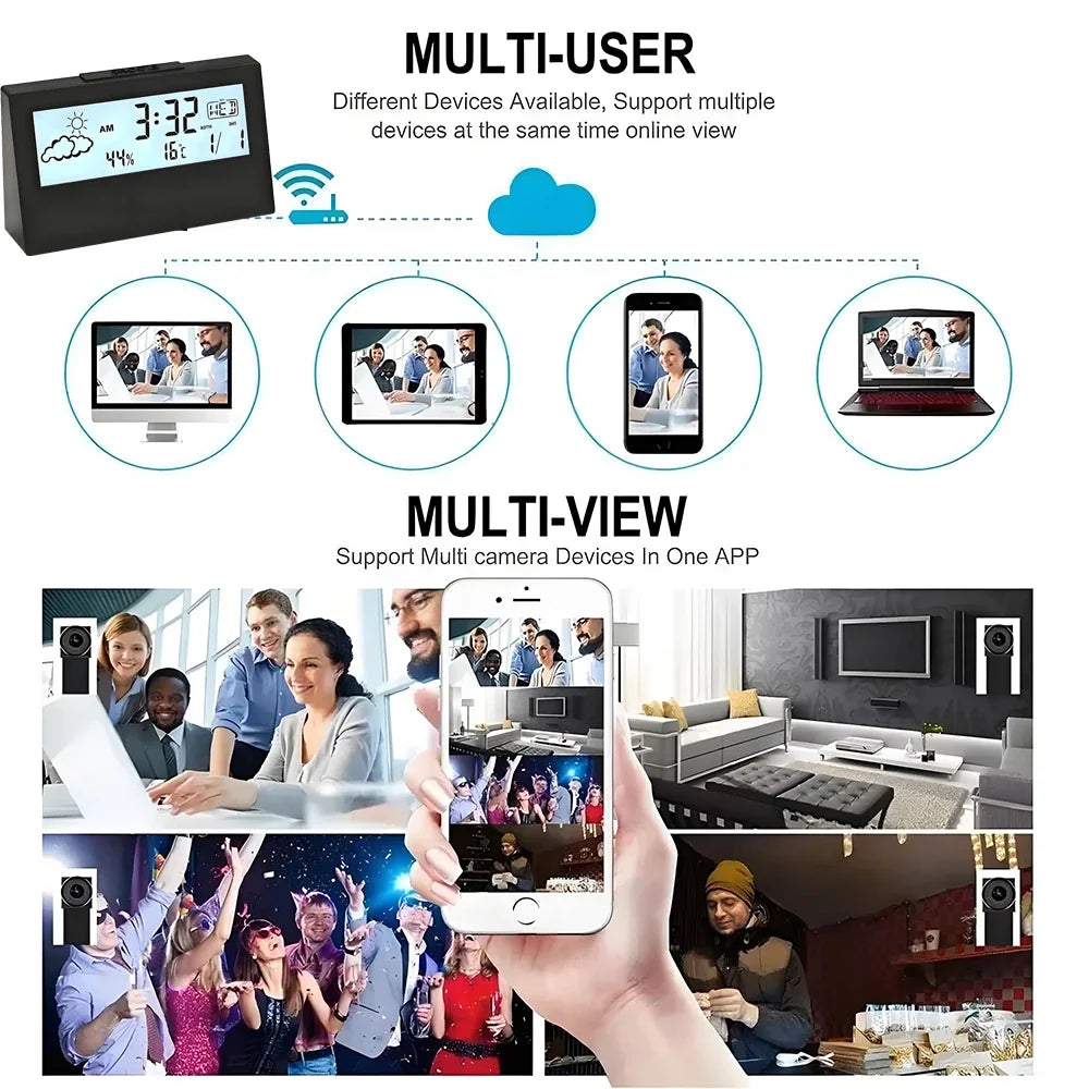 Mini Caméra WiFi 4K de Surveillance Discrète