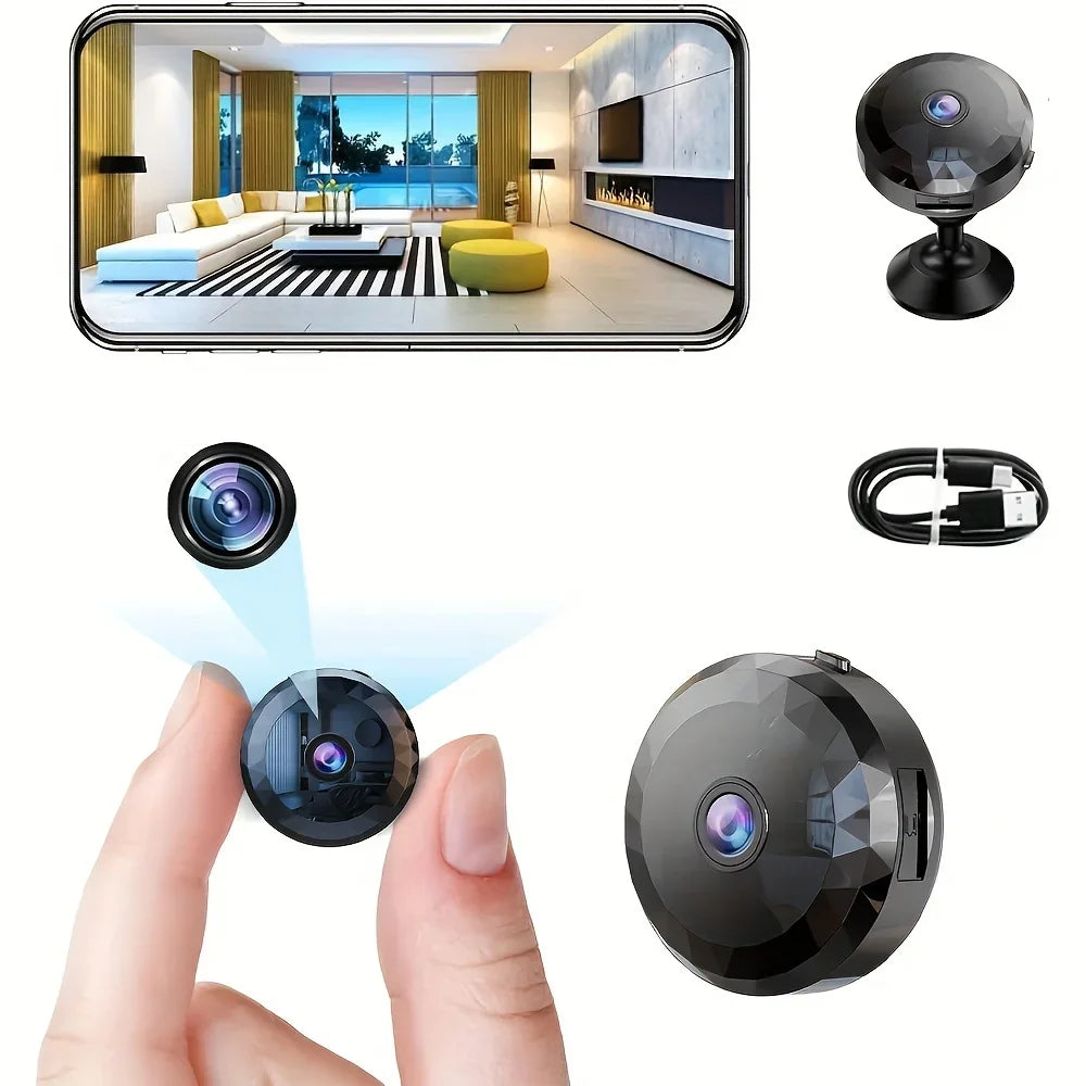 Mini Caméra WiFi avec Vision Nocturne et Détection De Mouvement Image