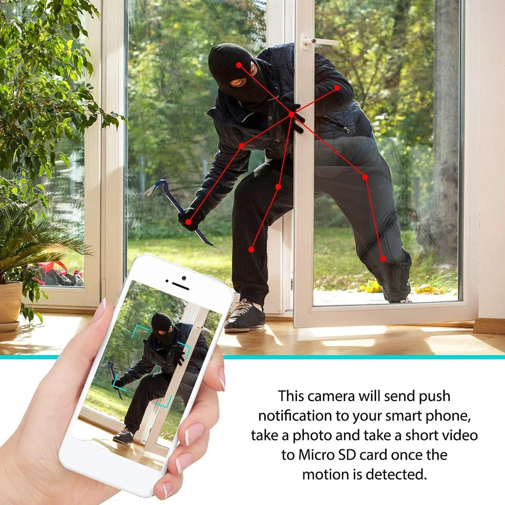 Mini Caméra WiFi Compacte Pour Surveillance À Distance