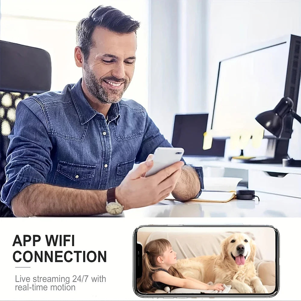 Mini Caméra WiFi Full HD Avec Détection De Mouvement