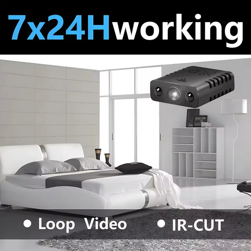 Mini Caméra Wifi HD 1080P pour Surveillance Intérieure