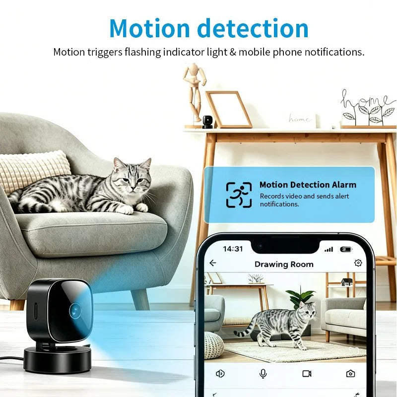 Mini Caméra WiFi Magnétique de Surveillance 480P — photo 3