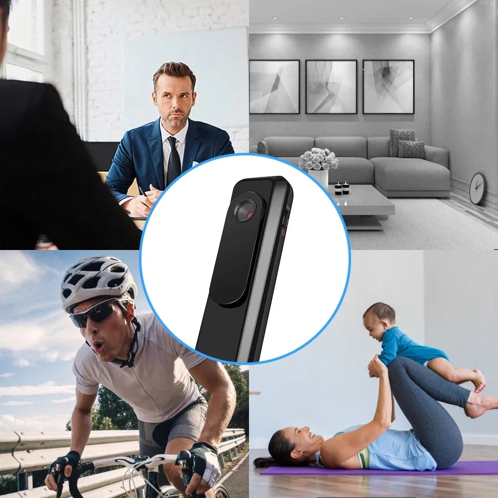 Mini Stylo Caméra Portable 1080P avec Enregistrement