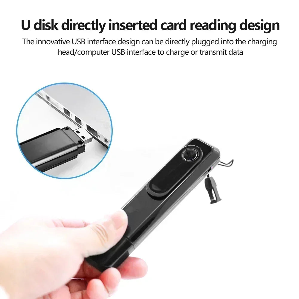 Mini Stylo Caméra Portable 1080P avec Enregistrement
