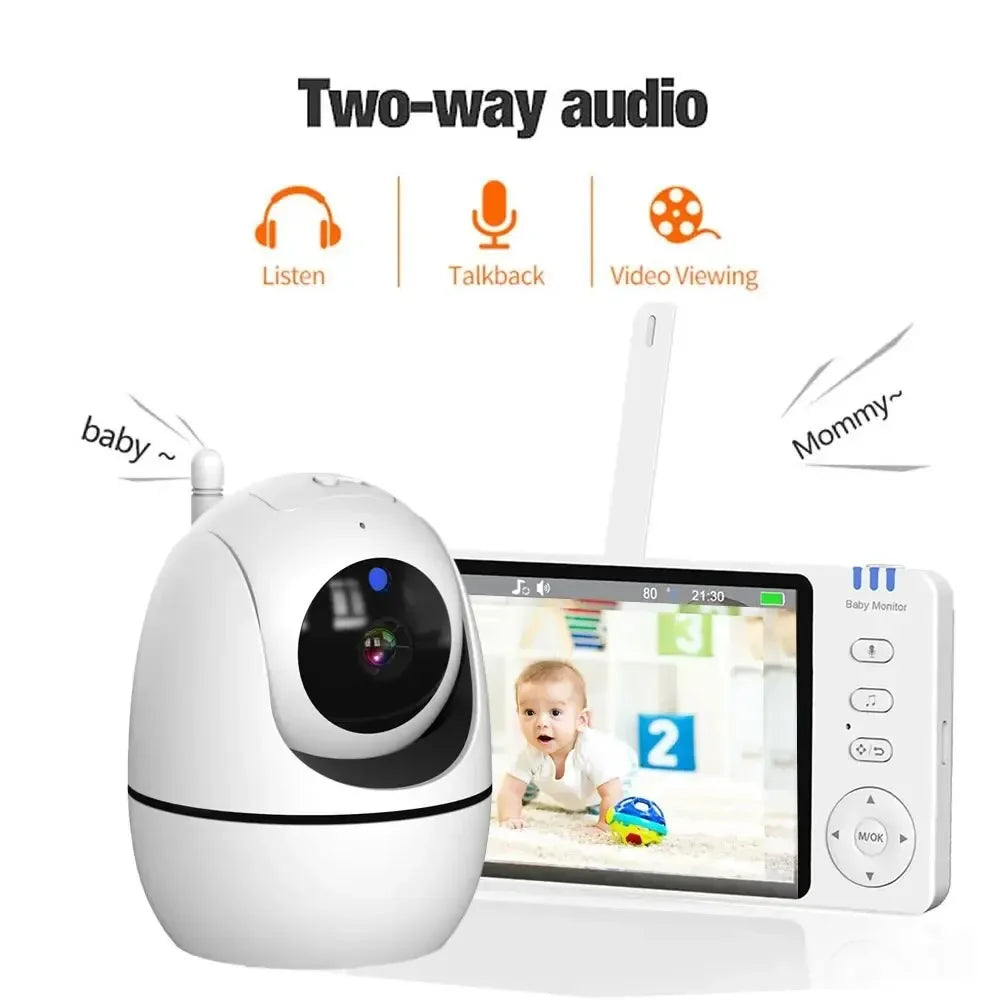 Moniteur Vidéo Bébé 5 Pouces Avec Zoom 4X