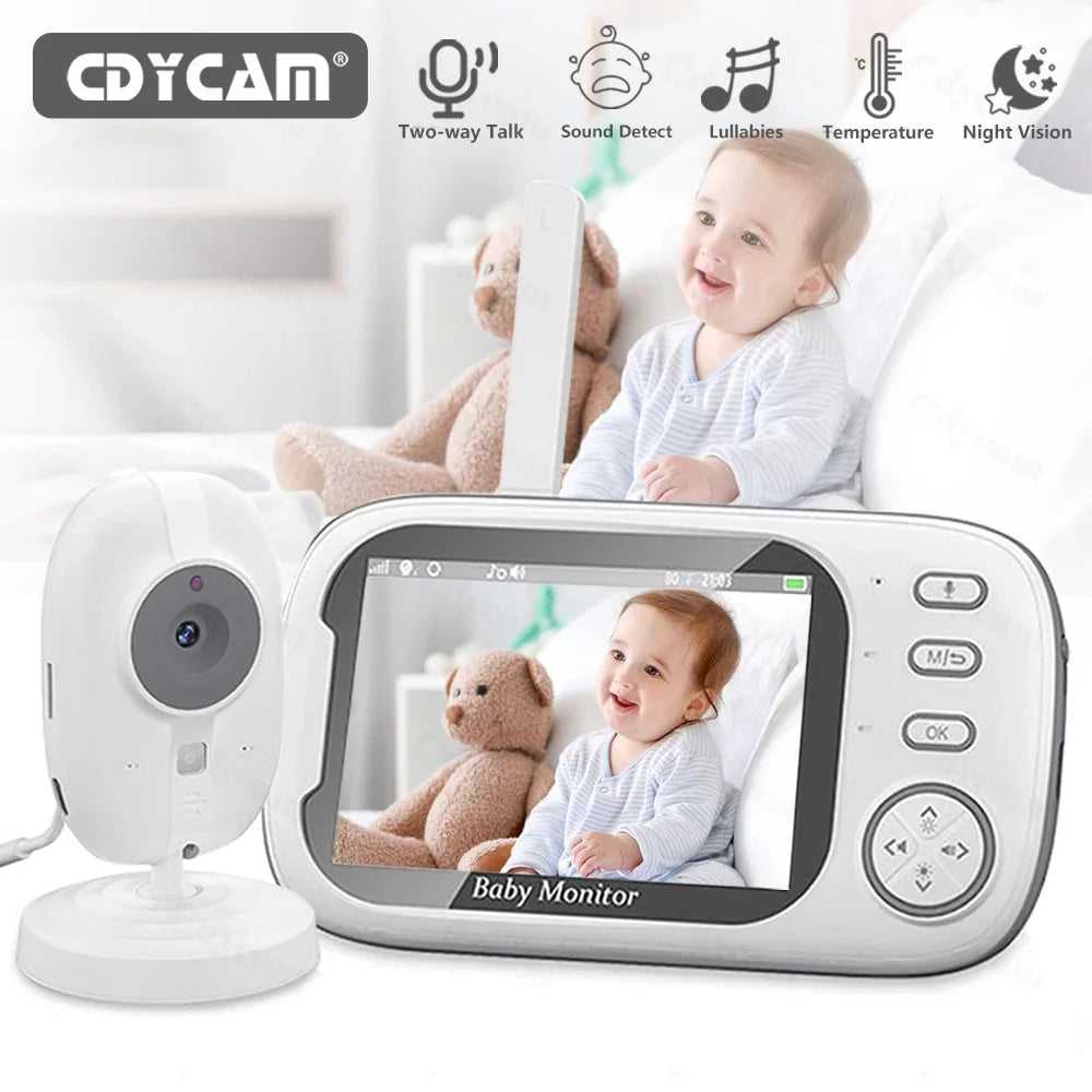 Moniteur Vidéo Bébé Sans Fil 3 5 Pouces