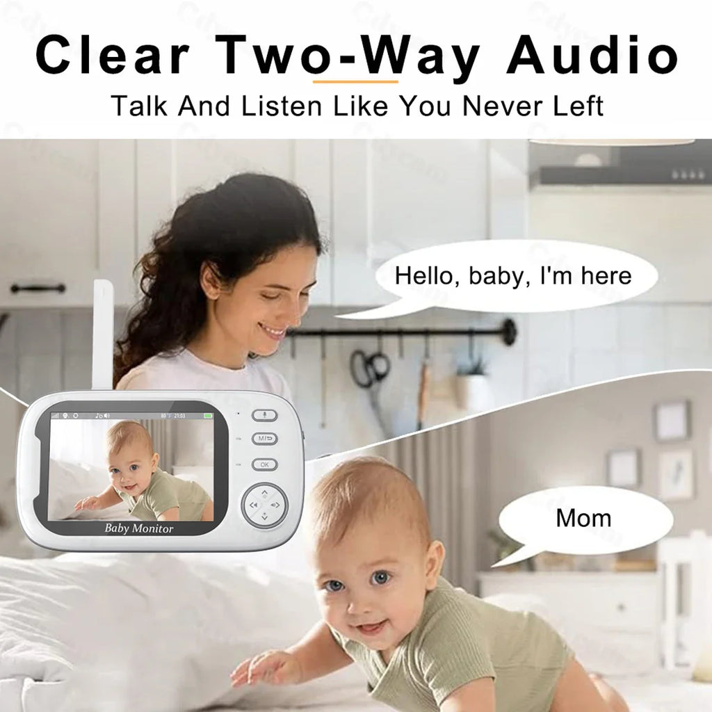 Moniteur Vidéo Bébé Sans Fil 3 5 Pouces