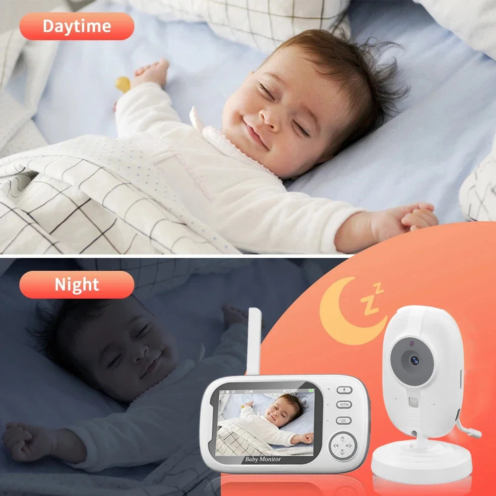 Moniteur Vidéo Bébé Sans Fil 3 5 Pouces