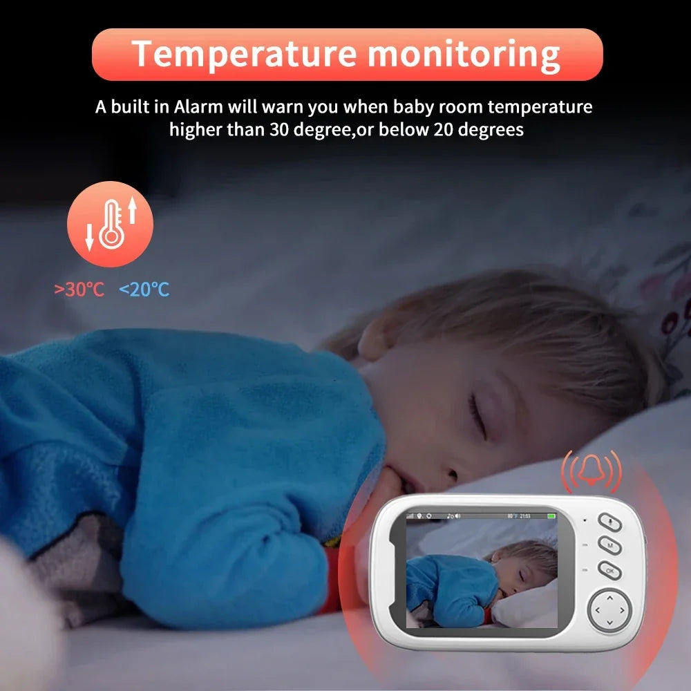 Moniteur Vidéo Bébé Sans Fil 3 5 Pouces Image
