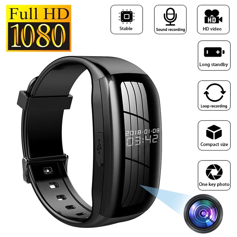 Montre Caméra Avec Enregistreur Vocal Et USB-C