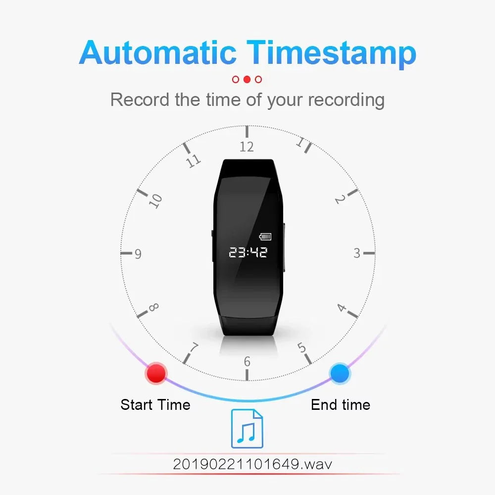 Montre Caméra Avec Enregistreur Vocal Et USB-C